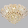 Люстра ODEON LIGHT PAROTI HALL ODL24 519 E14 11*40W металл хрусталь стекло, золото прозрачный янтарный 5048/11