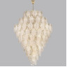 Люстра ODEON LIGHT TEARS HALL ODL24 513 E14 89*25W металл хрусталь стекло, золото прозрачный 5049/89