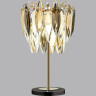Настольная лампа ODEON LIGHT HALL ODL24 501 VILNA E14 3*40W золото/дымчатый/янтарный/матовый белый/металл/хрусталь 5068/3T