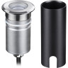 Встраиваемый грунтовый светильник ODEON LIGHT NATURE INGRO IP67 LED 3W 4000K 12V/24V черный/металл 6660/1GL